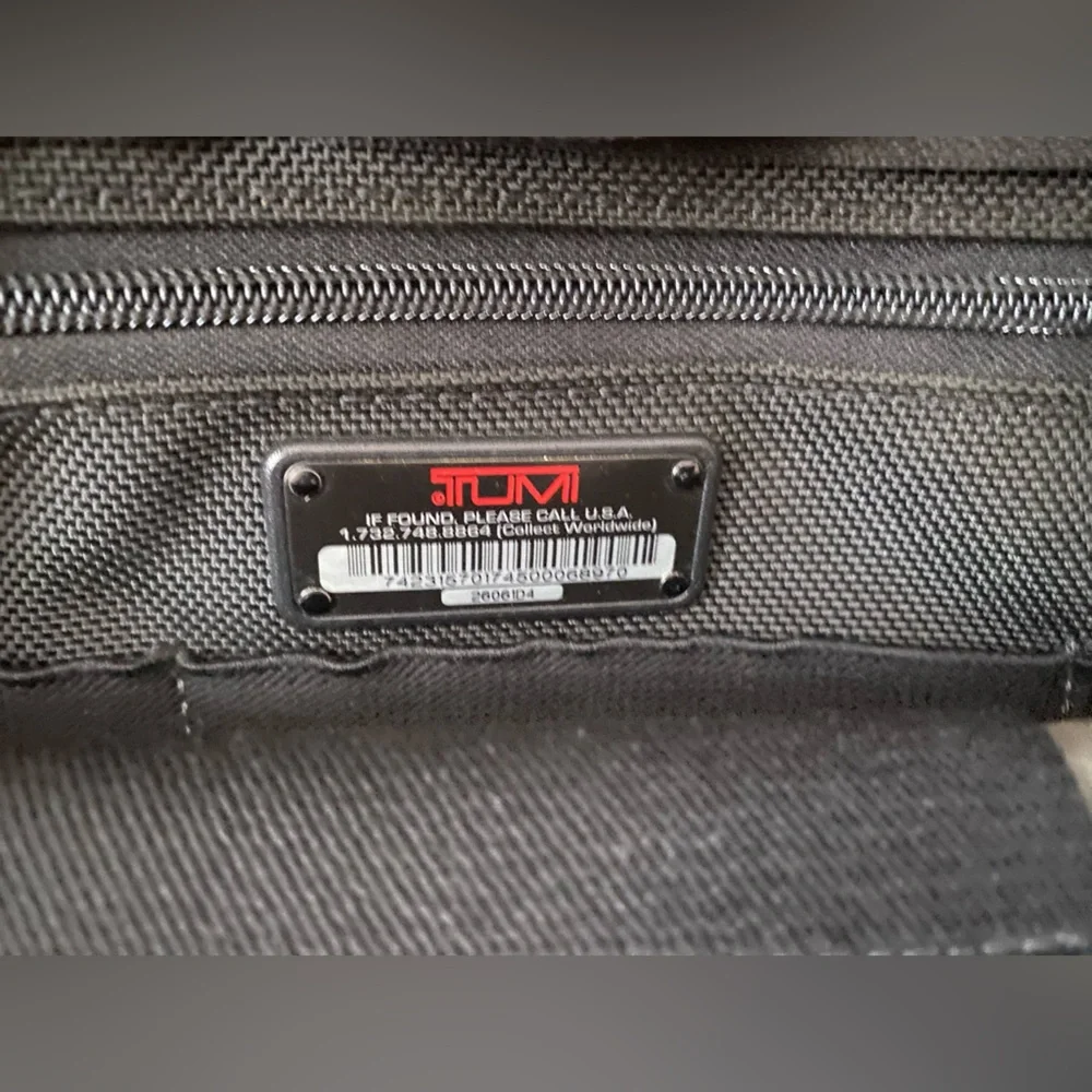Tumi Black Briefcase for Men